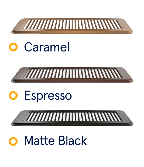 Eolia smart vents colors options